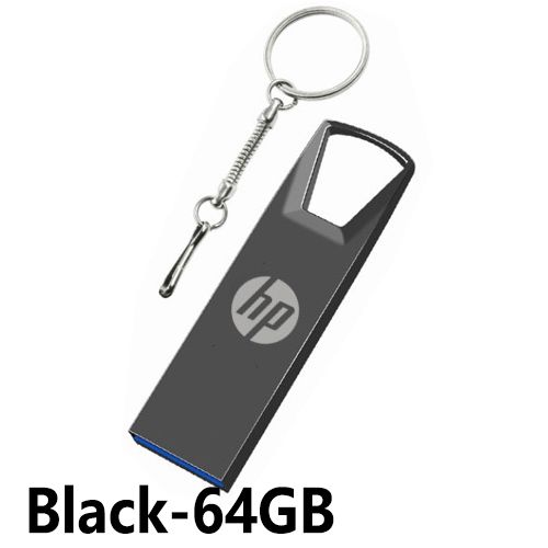 HP 64GB 1TB 2TB High Speed USB Flash Drive with Key Ring High Speed 128 USB Flash Drive Metal USB Stick 16GB 32GB 8GB Metal Pendrive Waterproof Memory Stick U Disk 2.0 Storage Disk USB Drives