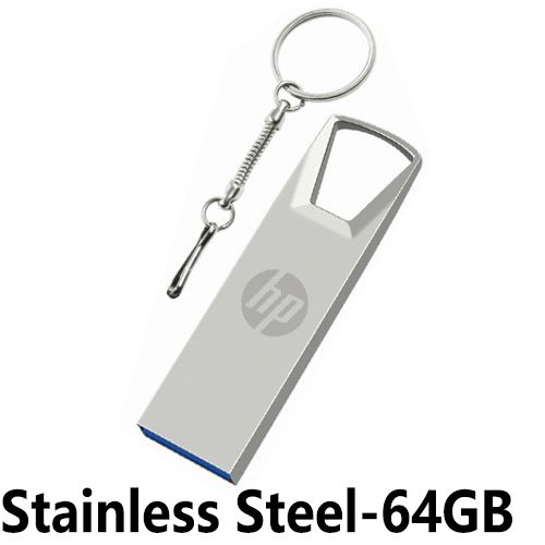 HP 64GB 1TB 2TB High Speed USB Flash Drive with Key Ring High Speed 128 USB Flash Drive Metal USB Stick 16GB 32GB 8GB Metal Pendrive Waterproof Memory Stick U Disk 2.0 Storage Disk USB Drives