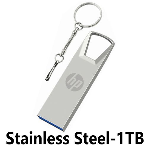 HP 64GB 1TB 2TB High Speed USB Flash Drive with Key Ring High Speed 128 USB Flash Drive Metal USB Stick 16GB 32GB 8GB Metal Pendrive Waterproof Memory Stick U Disk 2.0 Storage Disk USB Drives