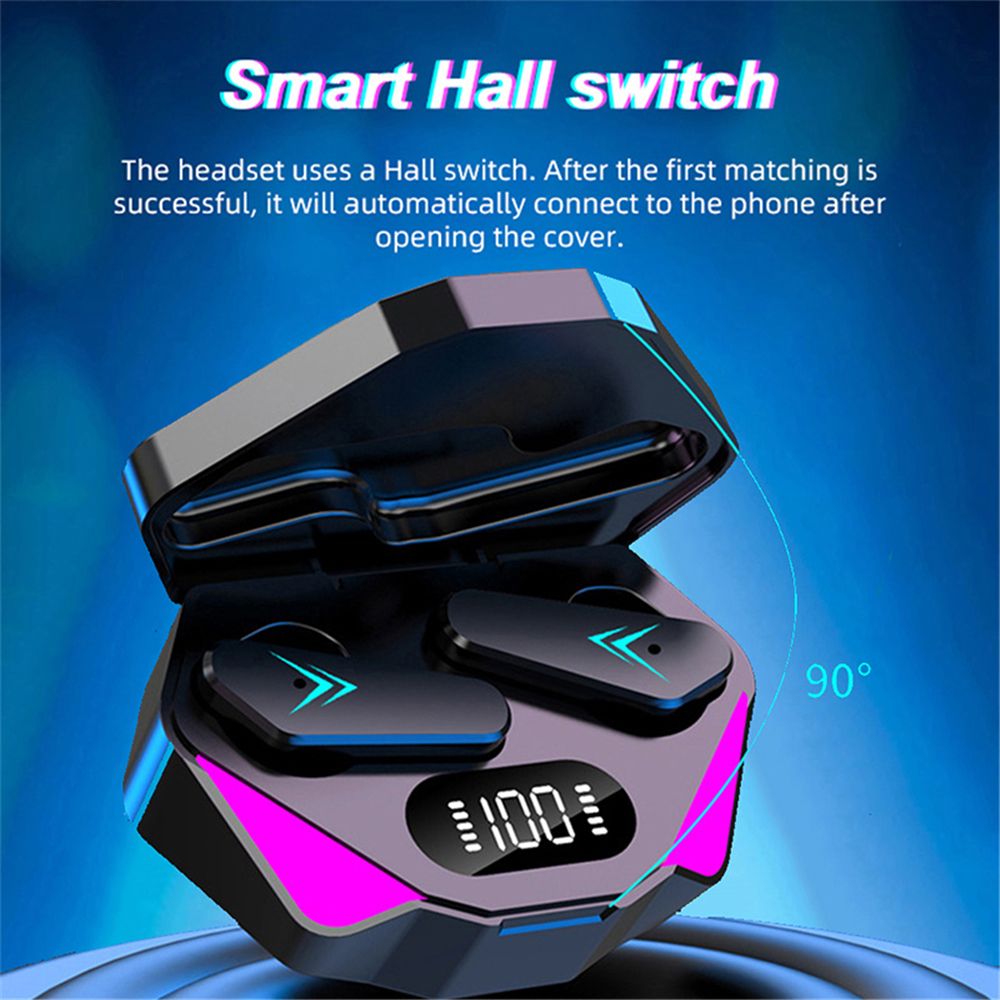 X15 Tws Bluetooth Headphones Waterproof Wireless Hifi Stereo Gaming Headphones With Mic earpods Wireless Earbuds Gaming Headset Noise Cancelling Wireless earphone with Mic In-ear Wireless Headset