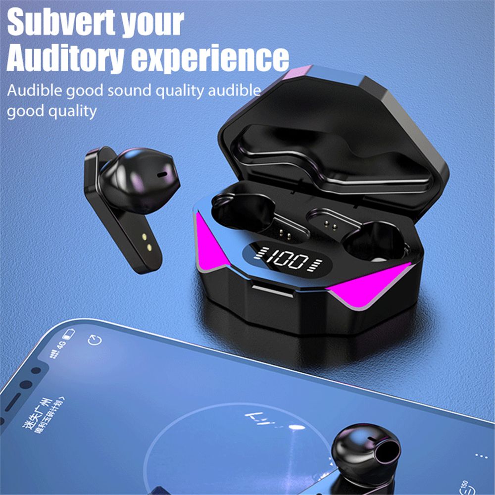 X15 Tws Bluetooth Headphones Waterproof Wireless Hifi Stereo Gaming Headphones With Mic earpods Wireless Earbuds Gaming Headset Noise Cancelling Wireless earphone with Mic In-ear Wireless Headset