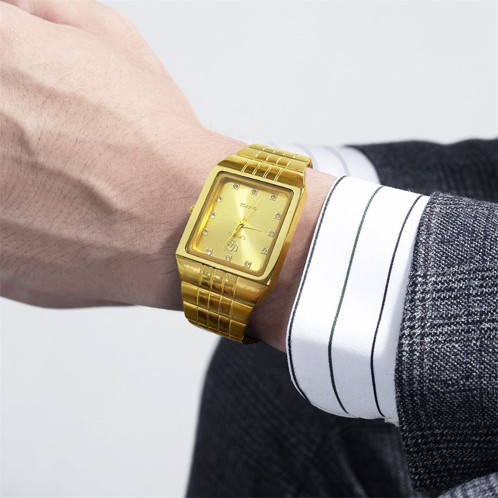 LIEBIG Watch Classic Gold Quartz Watch Couple watches Fashion Watch Luxury LIEBIG Luminous watch Casual Stainless Steel Men Watch Diamond Analog Watch Birthday gifts for couples Valentine's Day gifts