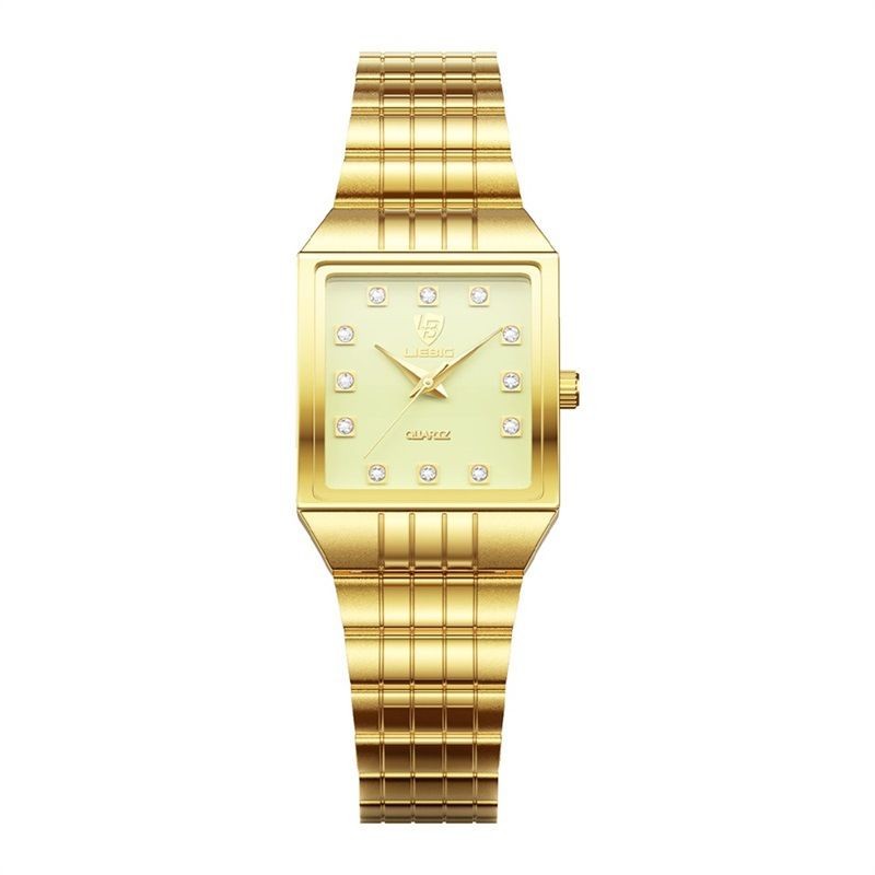 LIEBIG Watch Classic Gold Quartz Watch Couple watches Fashion Watch Luxury LIEBIG Luminous watch Casual Stainless Steel Men Watch Diamond Analog Watch Birthday gifts for couples Valentine's Day gifts