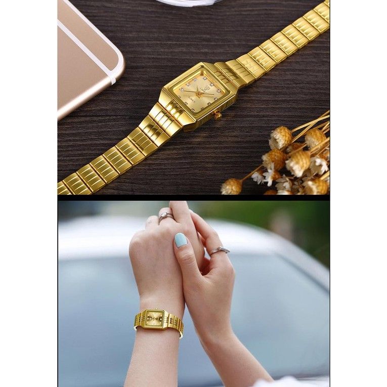 LIEBIG Fashion Casual ladies watch Women Wrist band Stainless Steel Gold Couple watches Waterproof Quartz Wrist Watch Luxury Luminous Analog watch Men Watch Birthday gifts Valentine's Day gifts