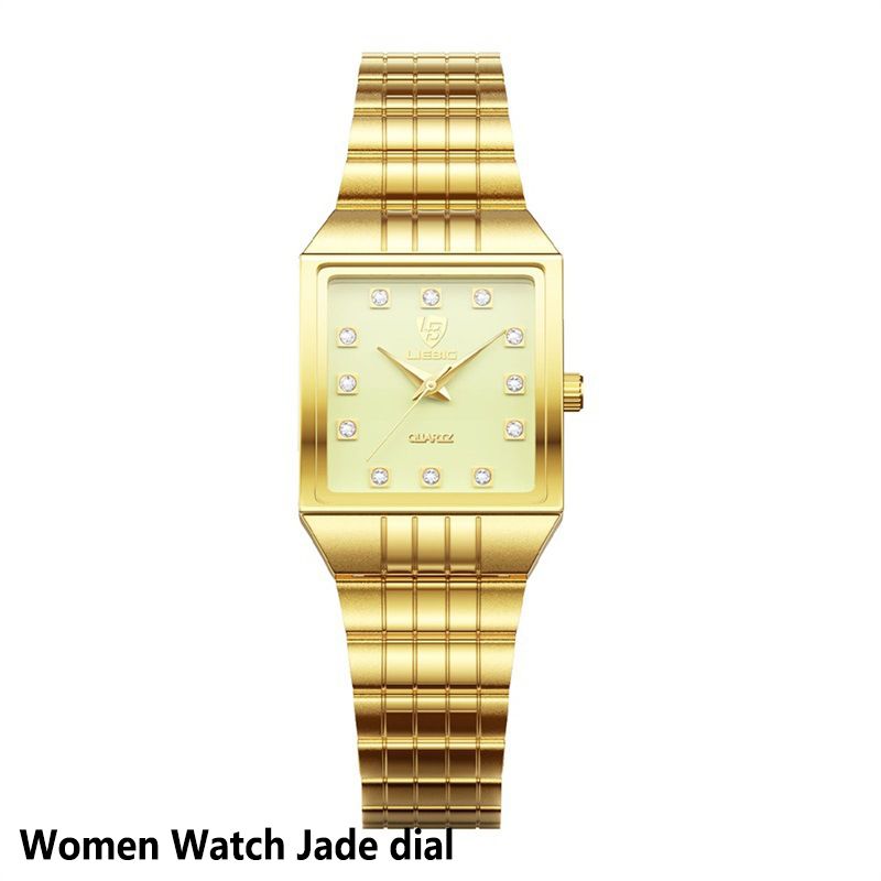 LIEBIG Fashion Casual ladies watch Women Wrist band Stainless Steel Gold Couple watches Waterproof Quartz Wrist Watch Luxury Luminous Analog watch Men Watch Birthday gifts Valentine's Day gifts