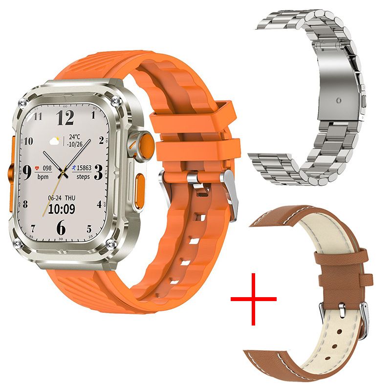 Z85 MAX Smart Watch Men Women NFC GPS Waterproof Smartwatches for Men Smart Island  Stainless Steel PU Leather TPU Straps Wristband Smart Band Fitness Bracelet For Android IOS Couple Women Smart watch