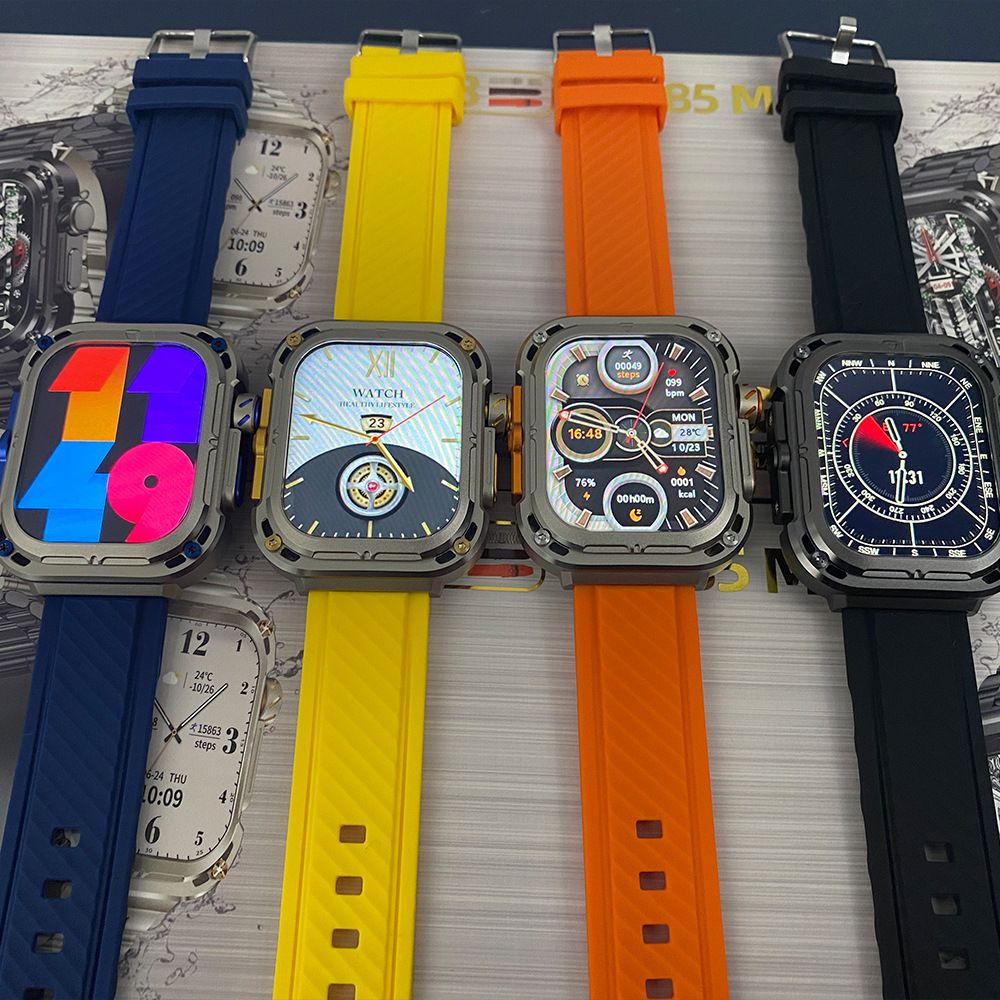 Z85 MAX Smart Watch Men Women NFC GPS Waterproof Smartwatches for Men Smart Island  Stainless Steel PU Leather TPU Straps Wristband Smart Band Fitness Bracelet For Android IOS Couple Women Smart watch