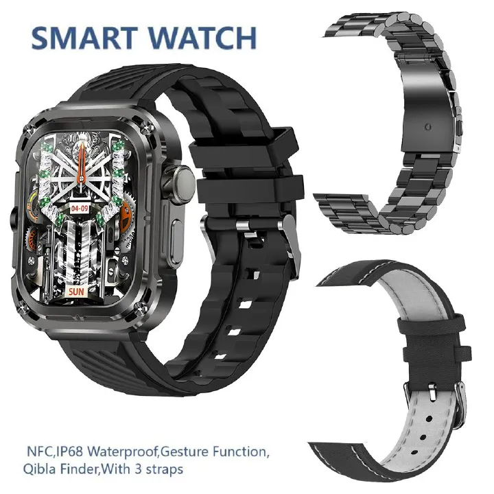 Z85 MAX smart watch with 3 straps gesture sensor touch control waterproof anti-fall anti-freeze ultra-long standby smartwatches sports bracelet For IOS Android Men Smart watch Women Smart watch