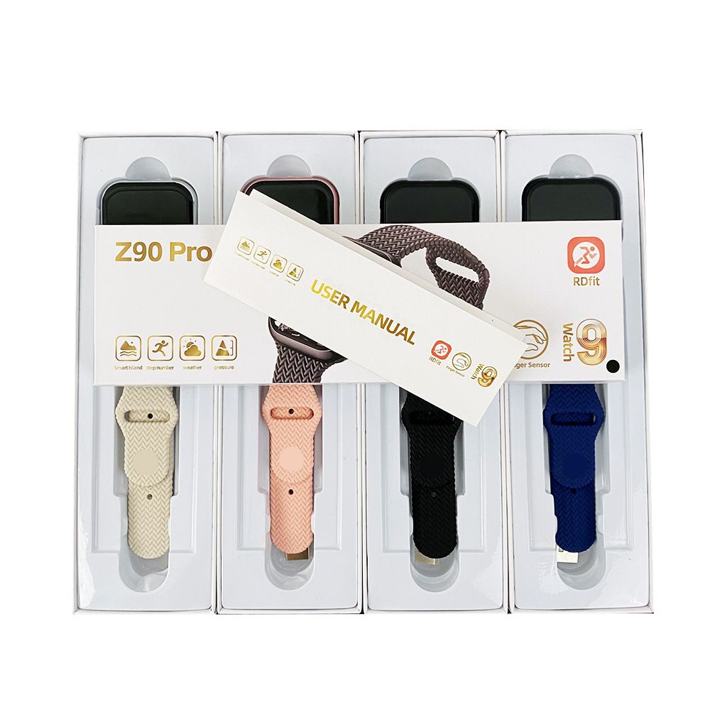 Z90 Pro Smartwatches Finger Sensor Alarm Clock Bluetooth Call SOS GPS IP68 Waterproof Wireless Bluetooth Heart Rate Monitor Fitness sports Bracelet Smart Band Men Smart watch Women Smart watch Couple