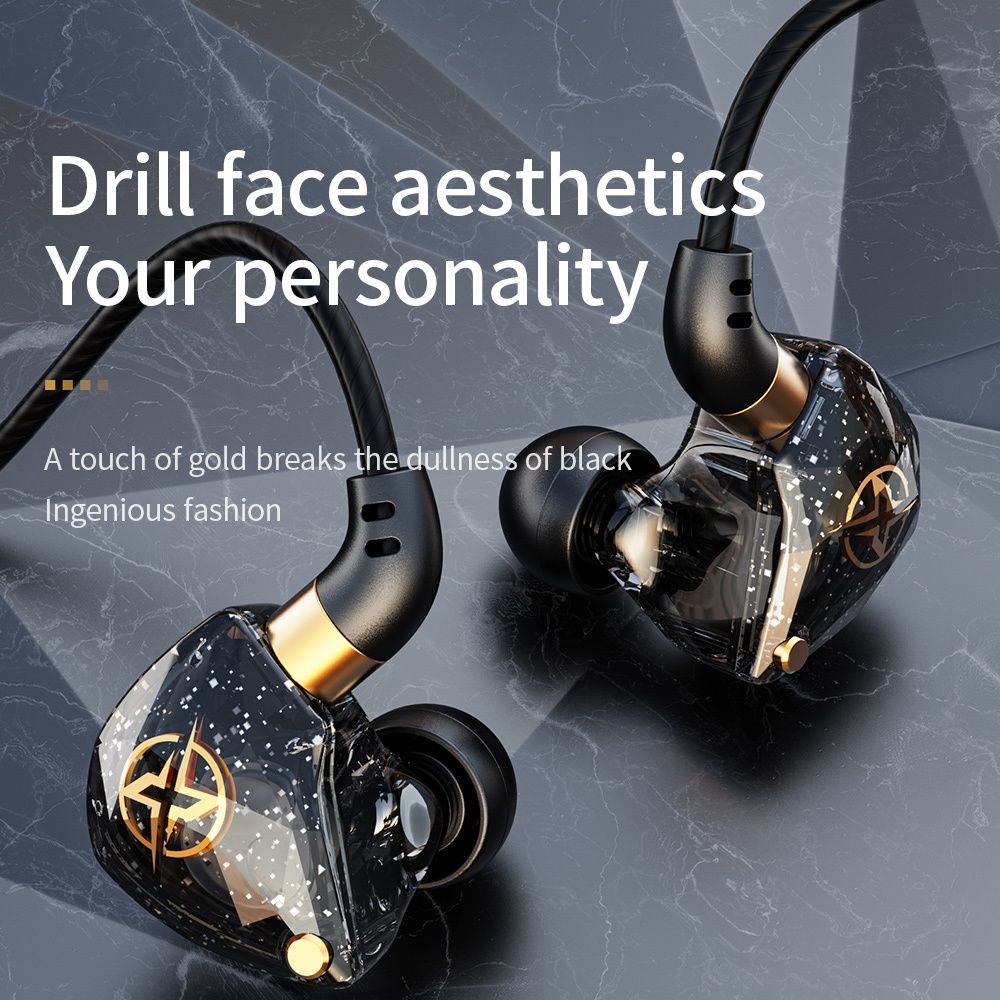 X6 Wired Earphone With Mic Stereo Earphone In Ear Monitor Original Earphone Bass Earfon Noise Cancelling Earbuds Heavy Bass Anchor 3m Extended Earphones Karaoke Music Sports Earphones for Men Women