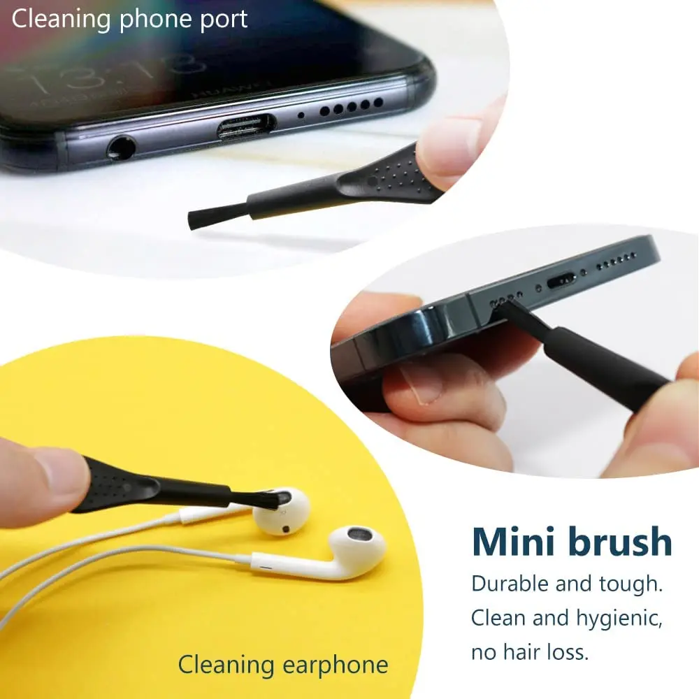 14Pcs Set Mobile phone charging interface dust plug cleaning brushes set cleaning kit for iPhone Type C Cleaning Kit For computer Keyboard laptop Earphone Cleaner Computer Cleaner Set phone Cleaner