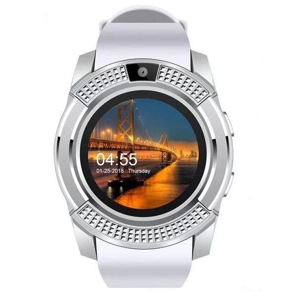 V8 Touch Screen Bluetooth Smart Watch With Sim card and TF Card slot Men's Smartwatch Sport Fitness Tracker Watches Sim Card Phone Support Camera independently Watch Style smartphone Men Smart watch