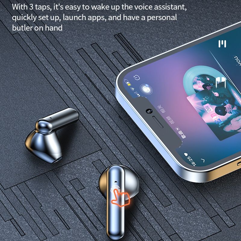 TWS Wireless Bluetooth Earphones K60 Touch Control 9D Stereo Bluetooth Headset With Mic Run Sport Earphones Waterproof Earbuds Led Display Wireless Earphone Earpods Noise Reduction Wireless Headphone