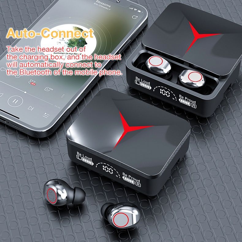 M90 Pro TWS Wireless Earbud In-Ear Bluetooth Earbuds Original Airpods LED Display Touch Control Headset wireless earphone 9D HIFI Bass Sound Bluetooth Earpods Waterproof Sports Earphones With Mic