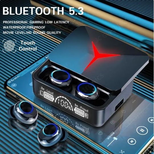 Bluetooth Earphones Wireless Earbuds LED Display Touch Control Headset wireless earphone in-ear 9D Bass HIFI M90 PRO TWS 5.2 Bluetooth Headphone earpod waterproof sports gaming earbuds with Microphone