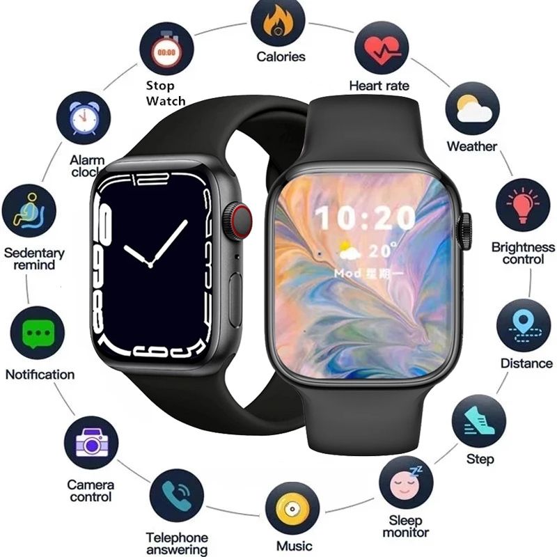 Men Women Smartwatch Smart Bluetooth Watch IWO T500 Smart Watch Smart Bracelet IP67 Waterproof Wristband Heart Rate Monitoring LED Display Fitness Tracker Sports Watch For Men Unisex watches For Kids