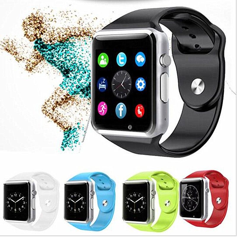 Smartwatches Support SIM TF Card Camera Waterproof Wristwatch GSM Smart Phone A1 smart watch support Bluetooth call with SIM card slot Android IOS Pedometer Multi-Functions Men Women Smart Watch