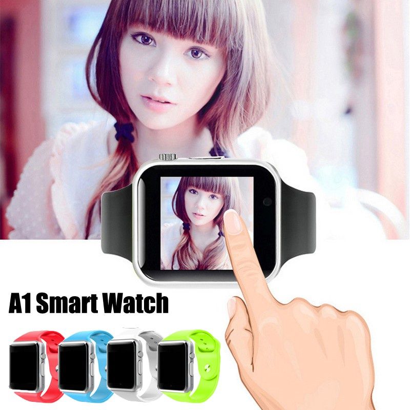 Smartwatches Support SIM TF Card Camera Waterproof Wristwatch GSM Smart Phone A1 smart watch support Bluetooth call with SIM card slot Android IOS Pedometer Multi-Functions Men Women Smart Watch