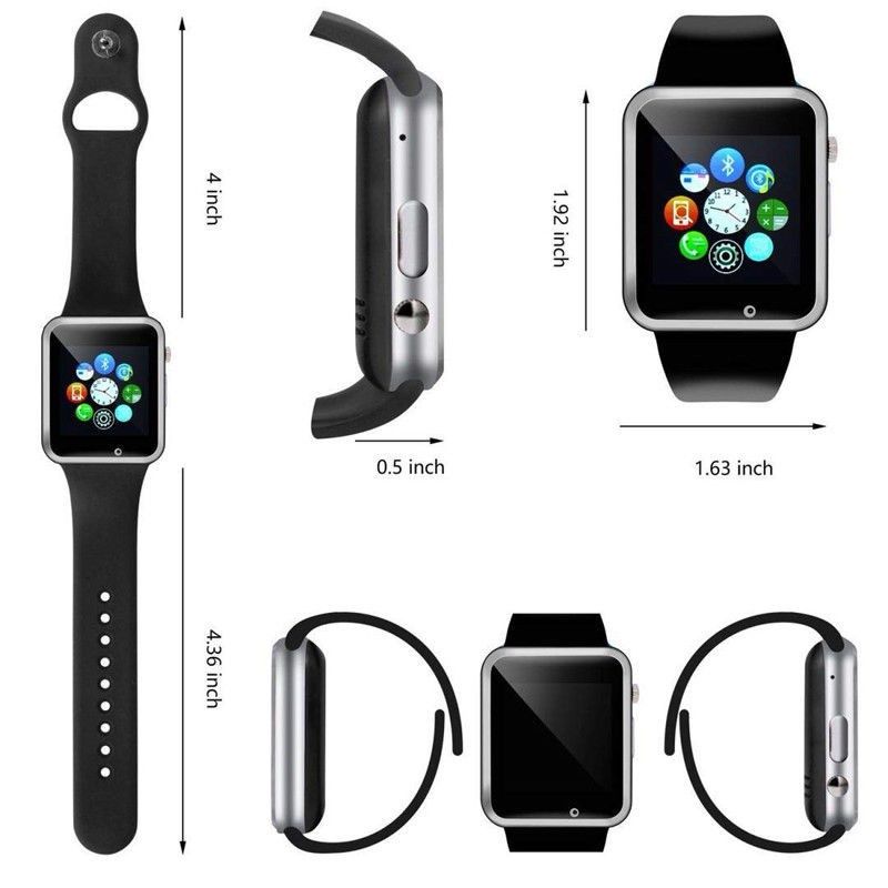 Smartwatches Support SIM TF Card Camera Waterproof Wristwatch GSM Smart Phone A1 smart watch support Bluetooth call with SIM card slot Android IOS Pedometer Multi-Functions Men Women Smart Watch