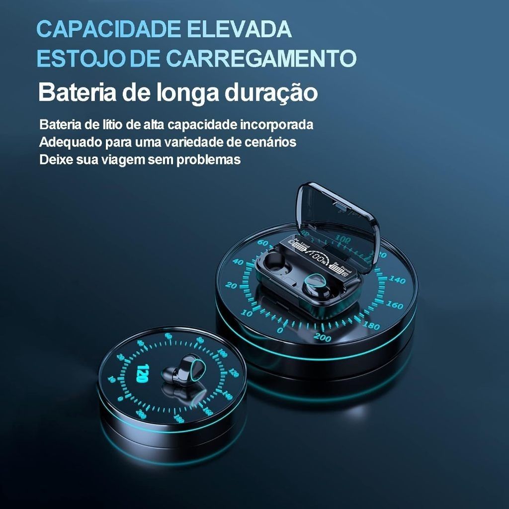 TWS True Wireless Bluetooth Earbuds Wireless Earphone Bluetooth Headsets Stereo Sound Noise Canceling Waterproof Bluetooth Headphone With Microphone IN-EAR 9D Stereo Wireless Earbuds 2000mAh M10