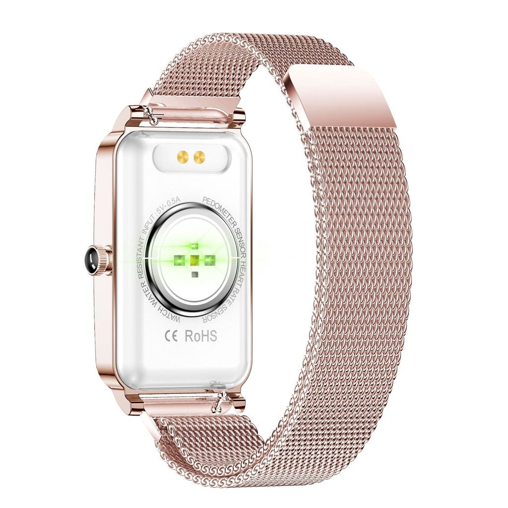 Aloking Exquisite luxury rectangle ZX19 Smart Watch For Ladies Bluetooth Call Sleep Monitor Menstrual Cycle Heart Rate Smartwatches Women Watch Fashion Women Smart wrist watch for woman Ladies Watch
