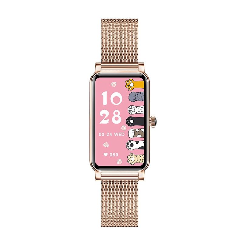 Aloking Exquisite luxury rectangle ZX19 Smart Watch For Ladies Bluetooth Call Sleep Monitor Menstrual Cycle Heart Rate Smartwatches Women Watch Fashion Women Smart wrist watch for woman Ladies Watch