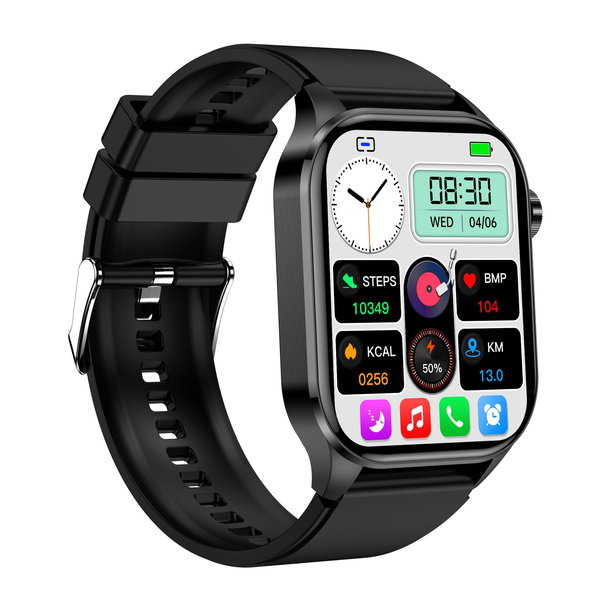 ET580 Smart Watch New Style AMOLED Screen Innovative Test Blood Sugar Temperature Heart Rate Body Fat Exercise Pedometer Smartwatch for Woman Men Smartwatch PU Leather Waterproof Unisex Sports Watches
