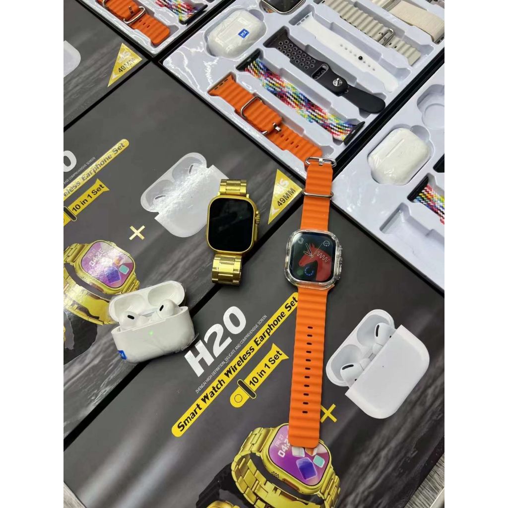 S9 Ultra Smart watch wireless earphone set Men Women Smart Watch H30 H20 H12 Touch Smartwatches Waterproof Sports Men Wrist Watch Bluetooth Original Heart Rate Smart Bracelet Smart Band Unisex Watch