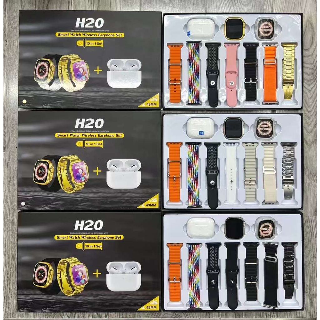 S9 Ultra Smart watch wireless earphone set Men Women Smart Watch H30 H20 H12 Touch Smartwatches Waterproof Sports Men Wrist Watch Bluetooth Original Heart Rate Smart Bracelet Smart Band Unisex Watch