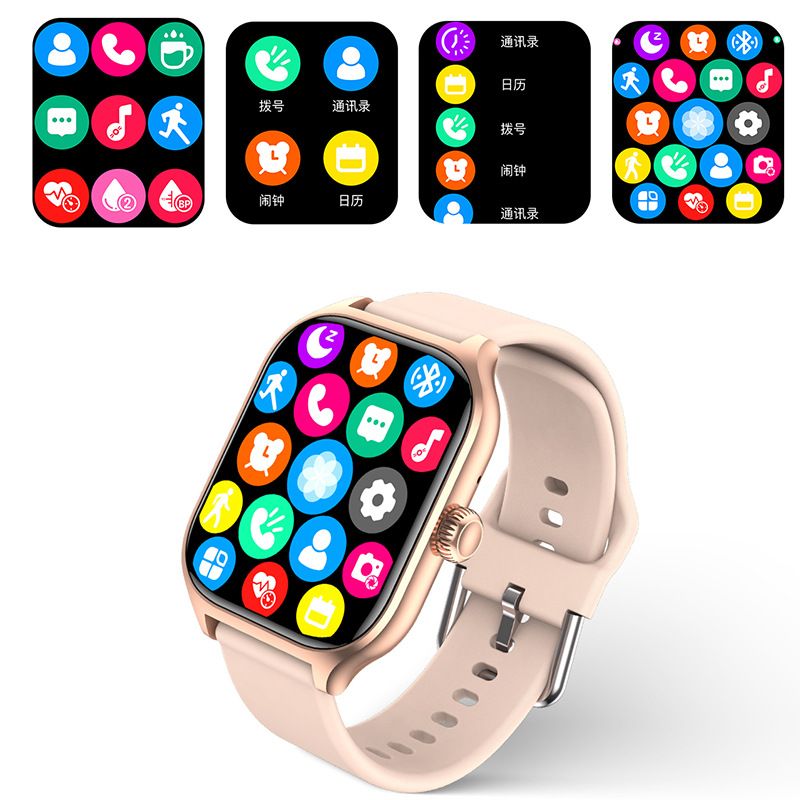 Unisex Smart Watch Ultra-Thin 2.01'' HD Screen Waterproof Fitness sports watch Bluetooth Call Smart Alarm Clock Ladies Smart Bracelet Wrist Watch heart rate Monitor H16 GTS4 Men Women Smartwatch Gift