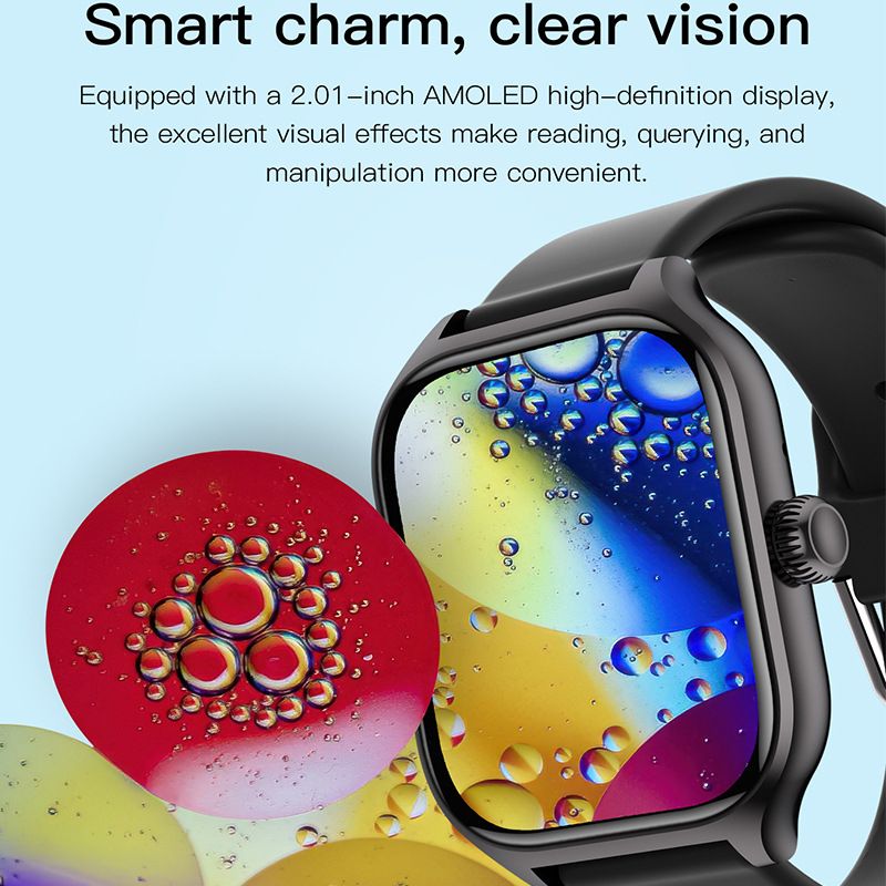 Unisex Smart Watch Ultra-Thin 2.01'' HD Screen Waterproof Fitness sports watch Bluetooth Call Smart Alarm Clock Ladies Smart Bracelet Wrist Watch heart rate Monitor H16 GTS4 Men Women Smartwatch Gift