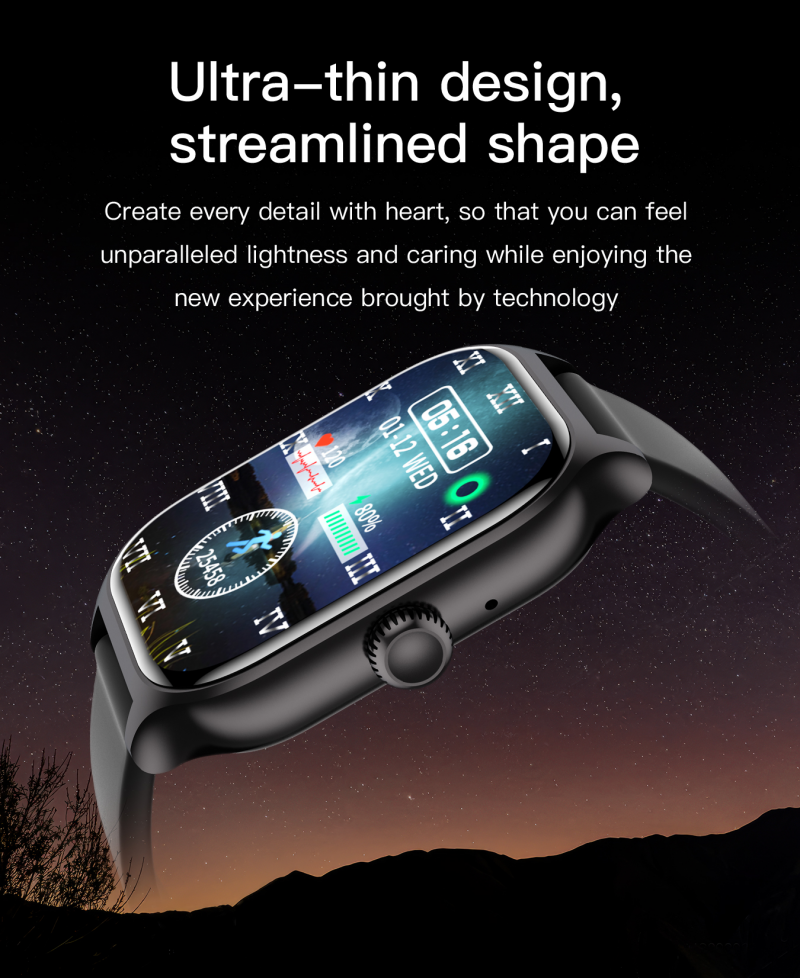 Unisex Smart Watch Ultra-Thin 2.01'' HD Screen Waterproof Fitness sports watch Bluetooth Call Smart Alarm Clock Ladies Smart Bracelet Wrist Watch heart rate Monitor H16 GTS4 Men Women Smartwatch Gift