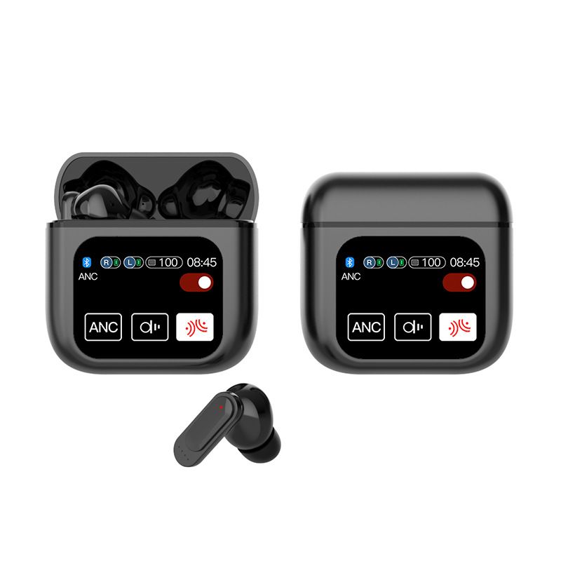 ANC ENC intelligent Noise Cancelling Gaming Earphone Wireless earphone with Mic Touch Screen SE60 Bluetooth Earphones Bluetooth Headphone With Color Screen In ear Wireless Bluetooth Headset Earbud Pod