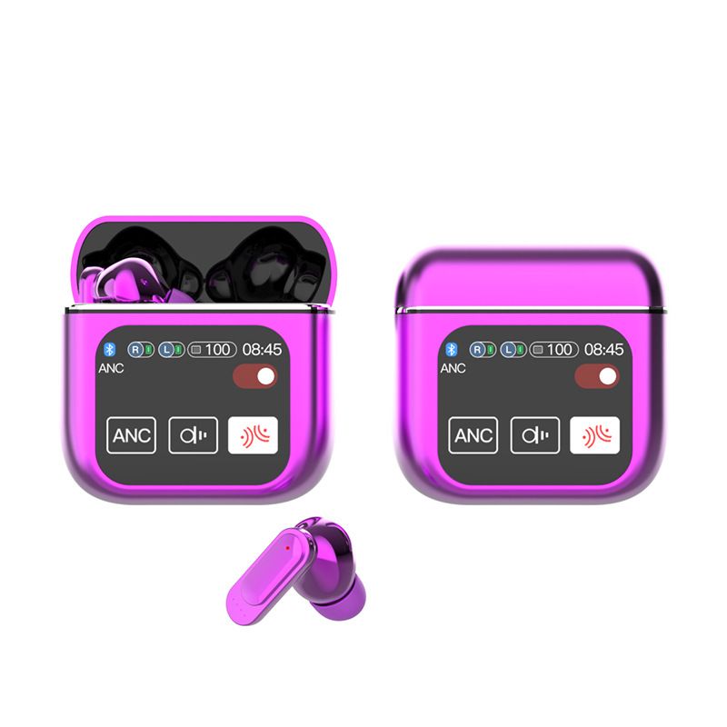 ANC ENC intelligent Noise Cancelling Gaming Earphone Wireless earphone with Mic Touch Screen SE60 Bluetooth Earphones Bluetooth Headphone With Color Screen In ear Wireless Bluetooth Headset Earbud Pod