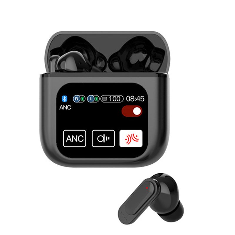 ANC ENC intelligent Noise Cancelling Gaming Earphone Wireless earphone with Mic Touch Screen SE60 Bluetooth Earphones Bluetooth Headphone With Color Screen In ear Wireless Bluetooth Headset Earbud Pod