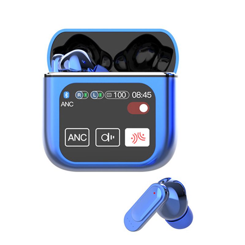 ANC ENC intelligent Noise Cancelling Gaming Earphone Wireless earphone with Mic Touch Screen SE60 Bluetooth Earphones Bluetooth Headphone With Color Screen In ear Wireless Bluetooth Headset Earbud Pod