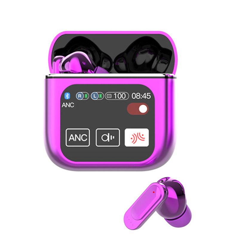 ANC ENC intelligent Noise Cancelling Gaming Earphone Wireless earphone with Mic Touch Screen SE60 Bluetooth Earphones Bluetooth Headphone With Color Screen In ear Wireless Bluetooth Headset Earbud Pod