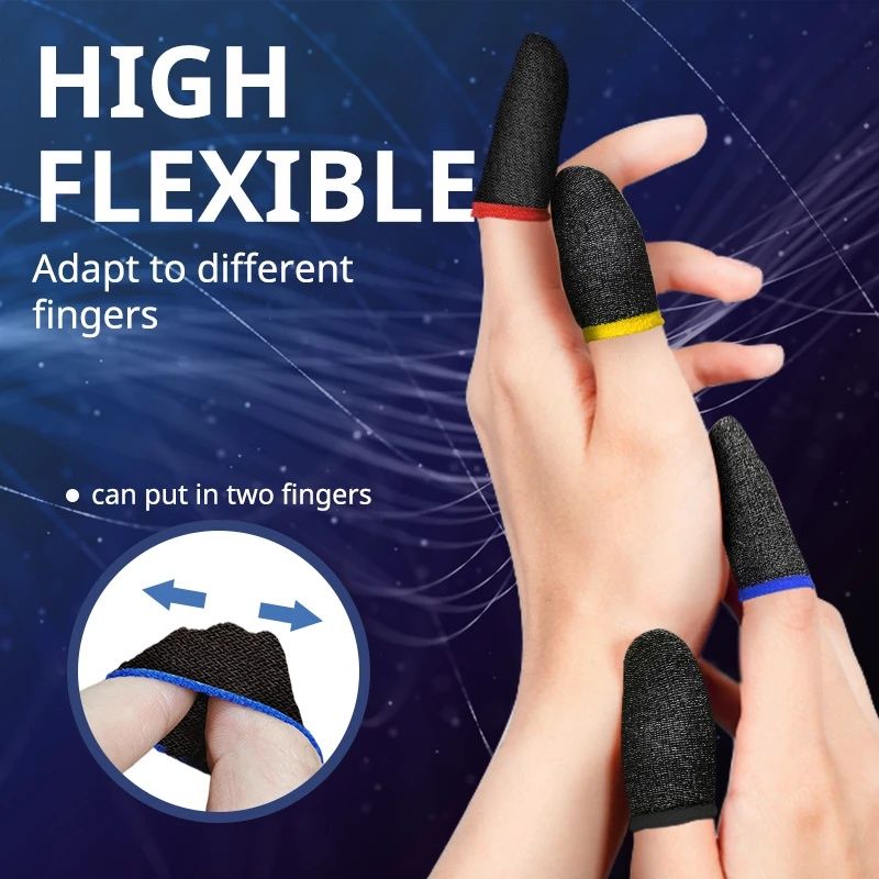 10pairs Aloking wasp feelers game finger sleeve Mobile phone and tablet touch screen game finger cots anime finger cots anti-sweat and anti-slip finger sleeves for gaming Game for Peace Honor of Kings
