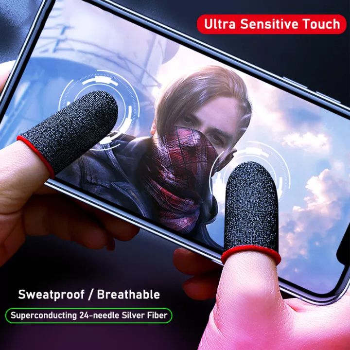 10pairs Aloking wasp feelers game finger sleeve Mobile phone and tablet touch screen game finger cots anime finger cots anti-sweat and anti-slip finger sleeves for gaming Game for Peace Honor of Kings