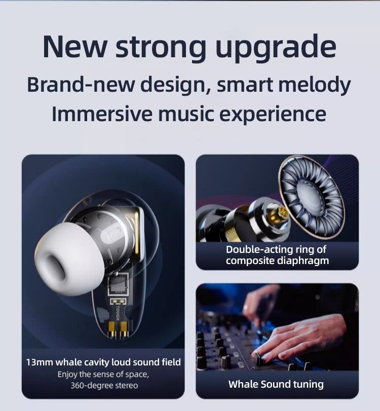 S90 TWS Earphones Wireless Fone Bluetooth Earphones Touch Control Mini Headset Dual Mic Noise Reduction Hifi Stereo Wireless Earbuds for Xiaomi Huawei iPhone In-Ear Wireless earphone gaming Earbuds