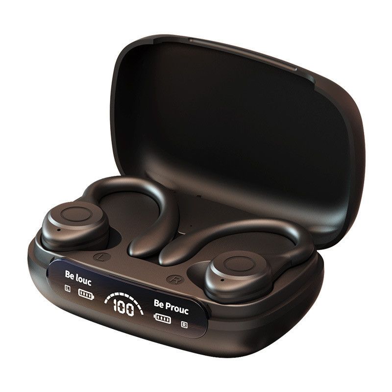 TWS Ture Wireless Earbuds Y7 Bluetooth 5.3 Headphones 24Hrs Playtime with Charging Case LED Diaplay Hi-Fi Sweatproof Noise Canceling Over Ear Earhooks Touch Control Wireless Earphone with Microphone