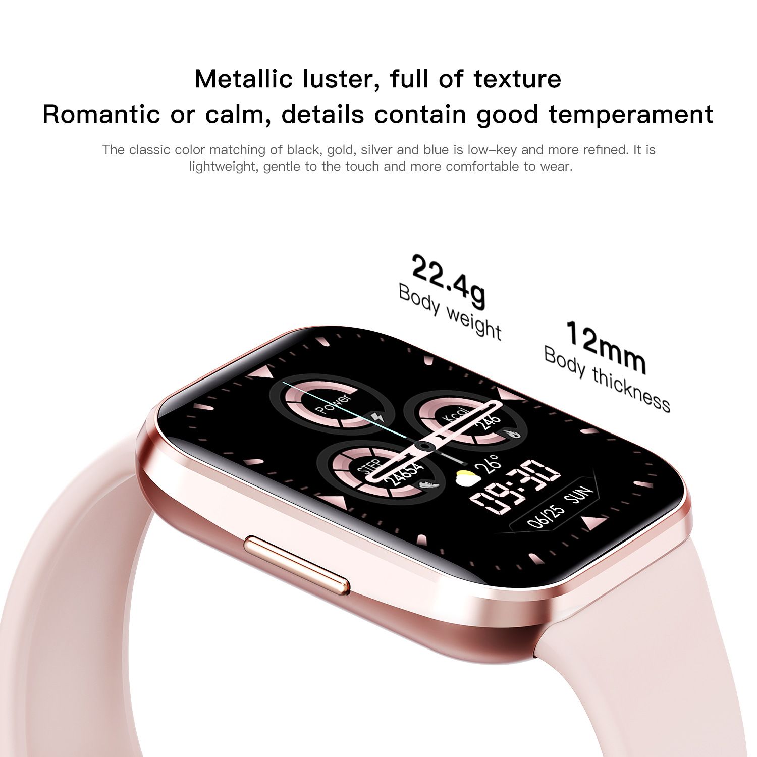 Smart Watch Q23 Calculator Watch BP HR O2 Body Temperature Sleep Monitoring IP67 Waterproof Men Women Smartwatches Smart Band Smart Bracelet Fitness Tracker Run Sports Watch for Huawei Android IOS