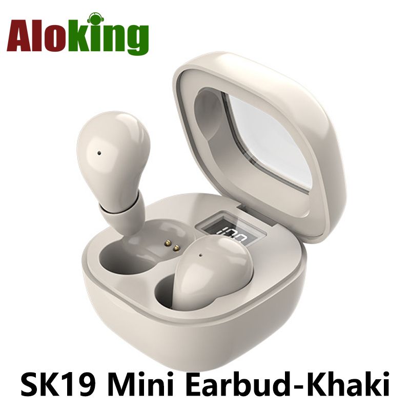 Aloking SK19 Lightweight Mini Sleep Bluetooth Earphone Wireless Music Gaming Earbuds Binaural HIFI Stereo TWS Bluetooth Headphone In-Ear Sleep Noise Cancelling Bluetooth Headset With Microphone
