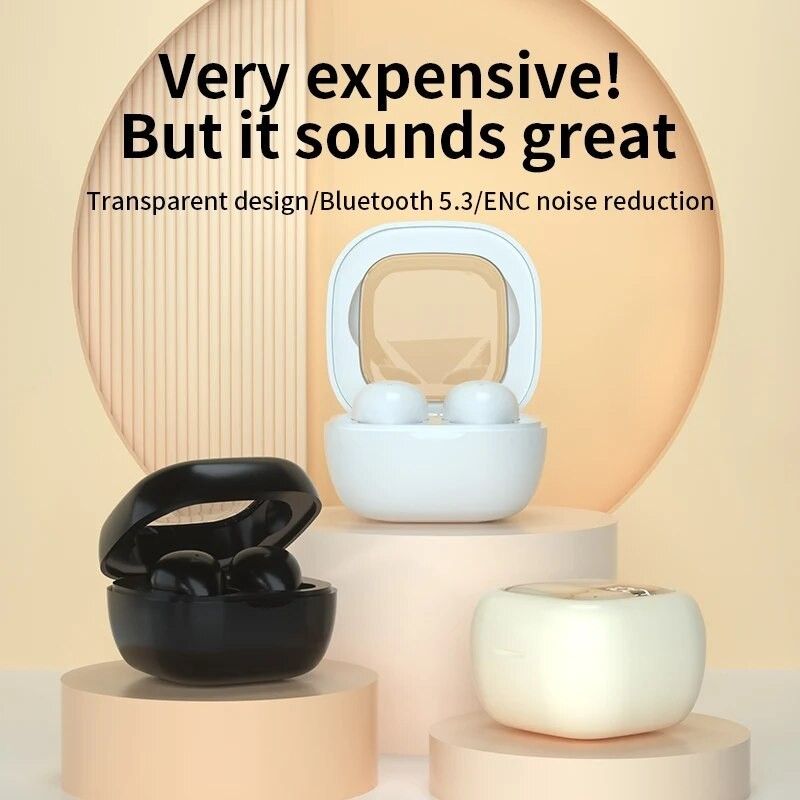 Aloking SK19 Lightweight Mini Sleep Bluetooth Earphone Wireless Music Gaming Earbuds Binaural HIFI Stereo TWS Bluetooth Headphone In-Ear Sleep Noise Cancelling Bluetooth Headset With Microphone