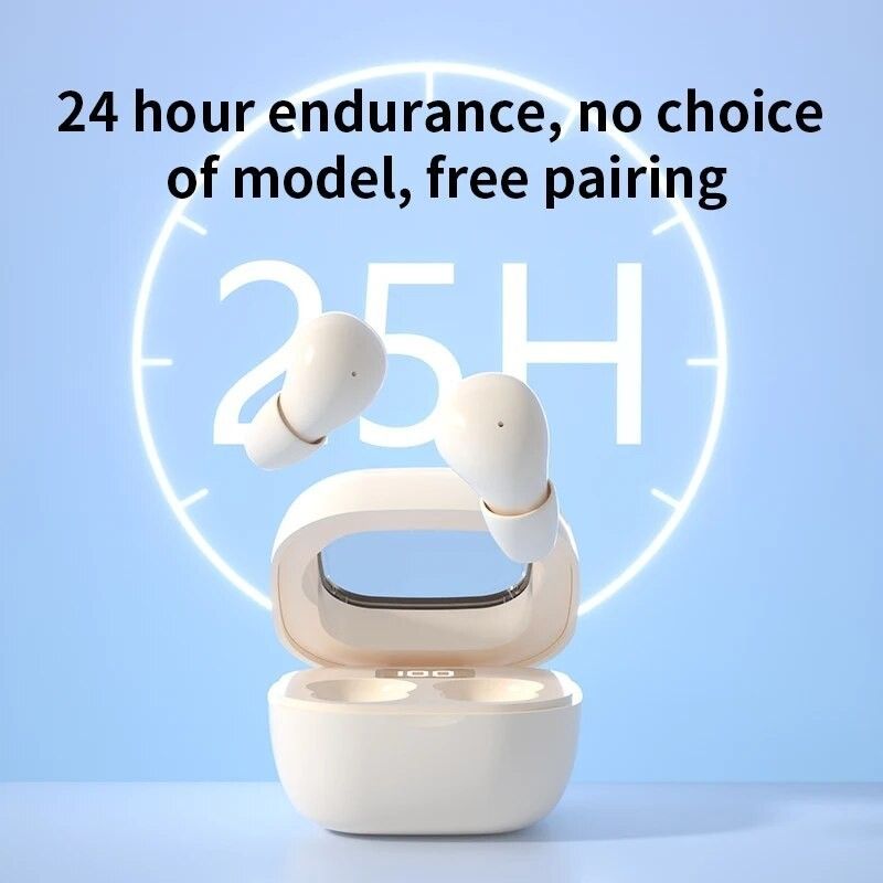 Aloking SK19 Lightweight Mini Sleep Bluetooth Earphone Wireless Music Gaming Earbuds Binaural HIFI Stereo TWS Bluetooth Headphone In-Ear Sleep Noise Cancelling Bluetooth Headset With Microphone