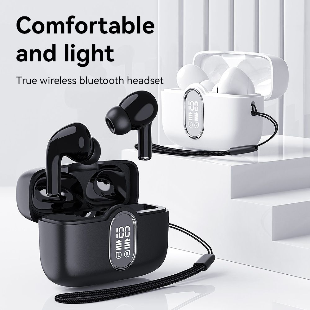 TWS True Wireless Bluetooth Headset ANC noise cancelling Music Esport Gaming Wireless Earbuds With Microphone large battery capacity SX26 Wireless Earphone Bluetooth Headphone With LED battery Display