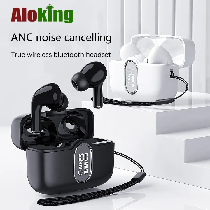 TWS True Wireless Bluetooth Headset ANC noise cancelling Music Esport Gaming Wireless Earbuds With Microphone large battery capacity SX26 Wireless Earphone Bluetooth Headphone With LED battery Display