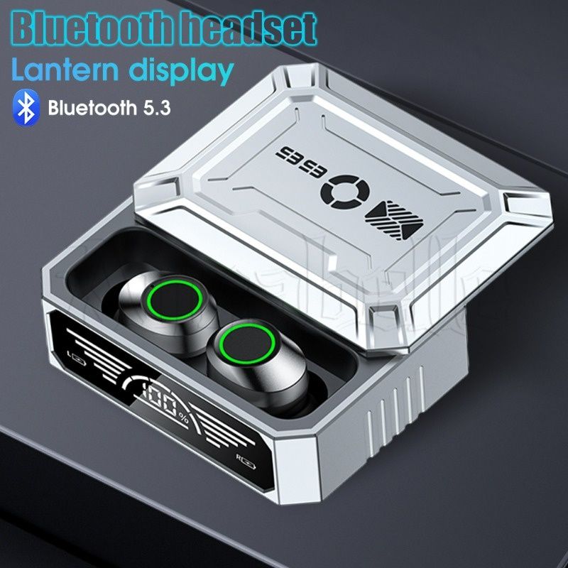 M99 TWS Wireless Bluetooth 5.3 Earphones Digital Display Sliding Cover Design Wireless Headset Low-power Waterproof Sports Headphones Noise Reduction Without Delay Gaming Wireless Earbuds Microphone