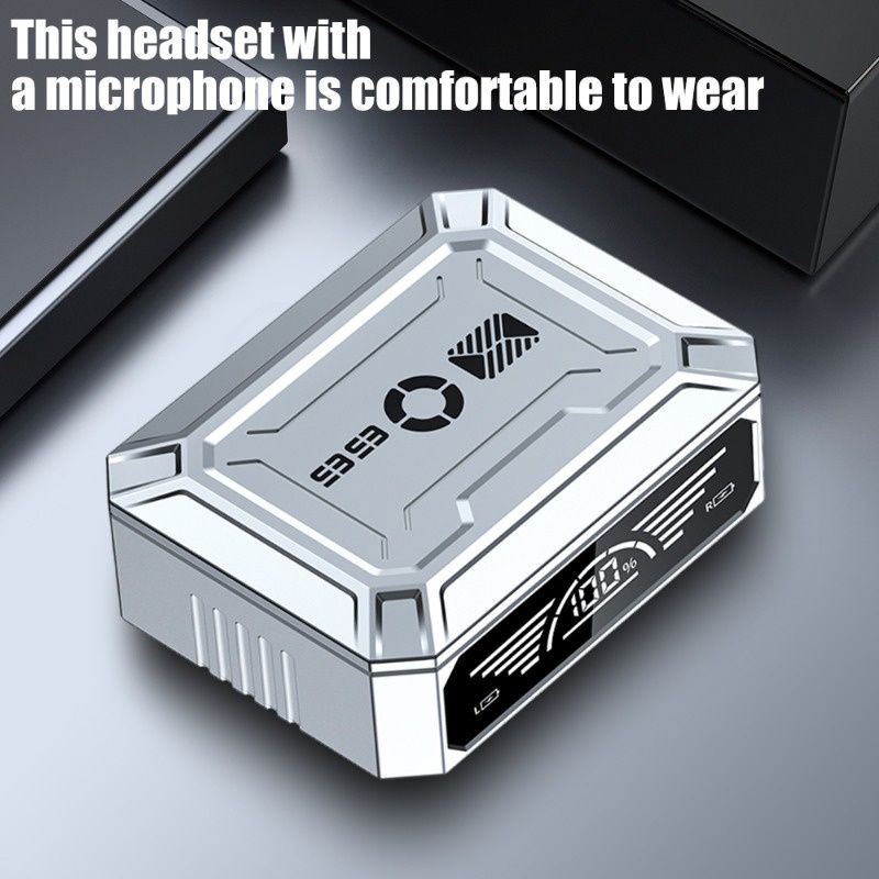 M99 TWS Wireless Bluetooth 5.3 Earphones Digital Display Sliding Cover Design Wireless Headset Low-power Waterproof Sports Headphones Noise Reduction Without Delay Gaming Wireless Earbuds Microphone