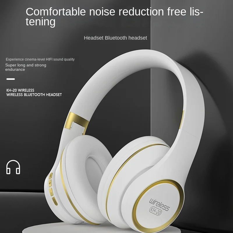 e-sports gaming headset Bluetooth Wireless Headphones KH20 Bluetooth Headphone Headworn Business Gaming Headphones Subwoofer Bilateral Stereo Wireless Bluetooth Headset With Microphone For Laptop PC